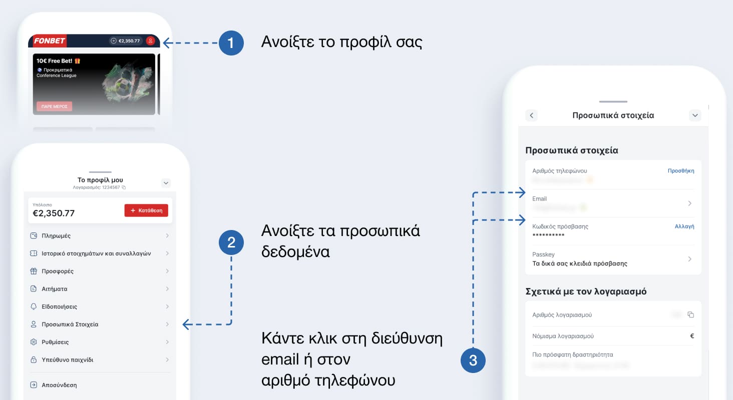 Μετά τις αλλαγές, οι παλιές πληροφορίες σας θα καταργηθούν από τον λογαριασμό σας